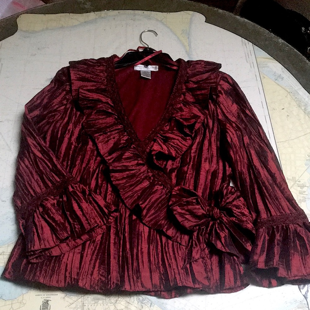 Holiday party blouse